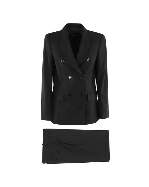 Seventy Black Double-Breasted Blazer