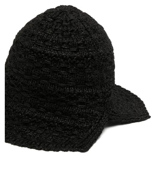 Goen.J Black Tweed Bucket Hat