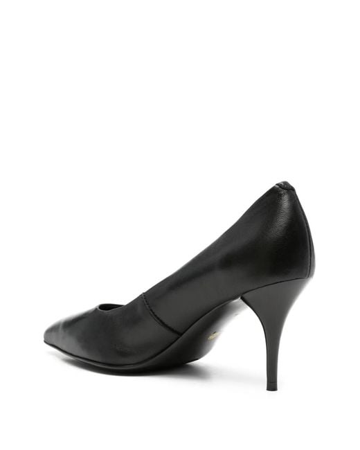SERGIO MORETTI FIRENZE Black Pointed-Toe Pumps