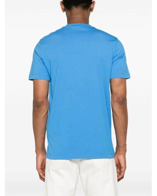 Moncler Blue Short Sleeves T-Shirt for men