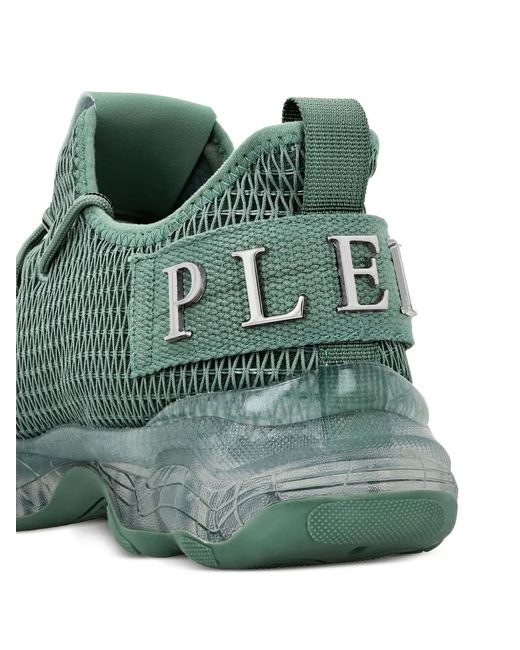 Philipp Plein Green Runner Hyper $Hock Sneakers