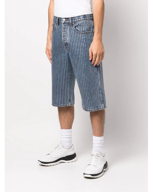 Alexander Wang Blue Below-Knee Denim Shorts