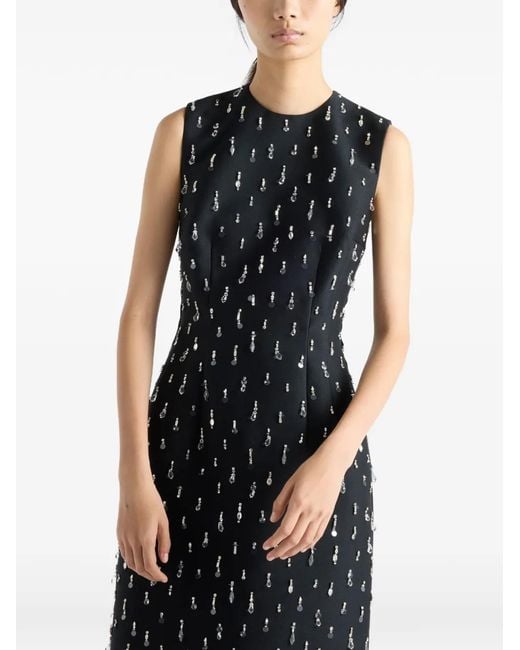 Prada Black Robe Brodée
