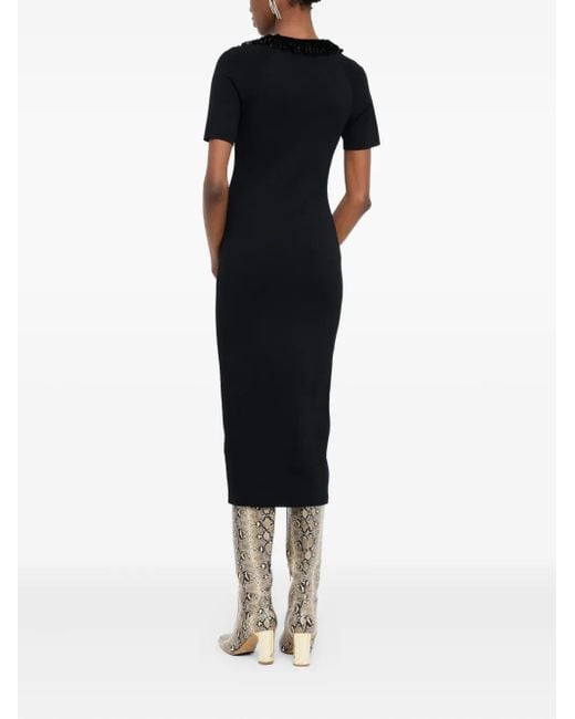 Abito Midi Con Paillettes di Liu Jo in Black
