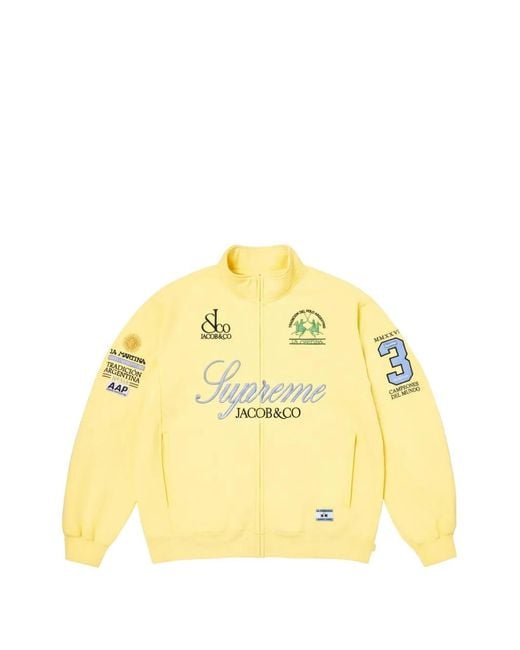 Supreme Yellow X La Martina X Jacob & Co Zip-Up Sweatshirt for men