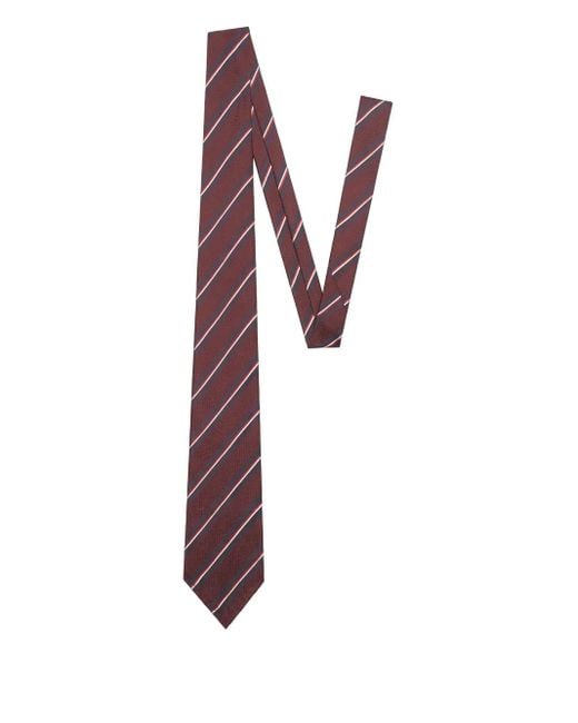 DSquared² Purple Striped Tie for men