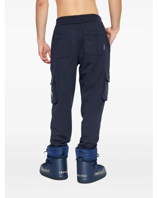 Moose Knuckles Blue Hartsfield Drawstring Track Pants for men