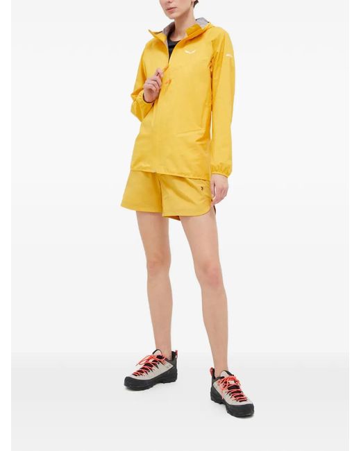 Salewa Yellow Agner 2 Hooded Jacket
