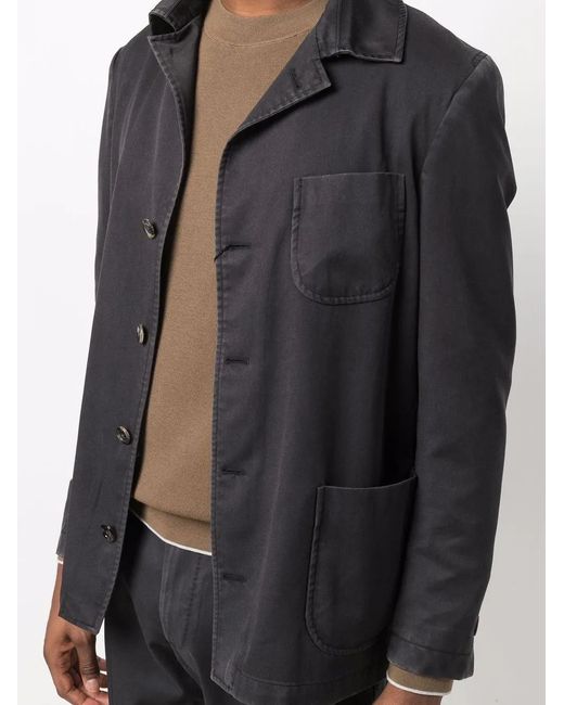 Dell'Oglio Black Single-Breasted Wool Suit for men