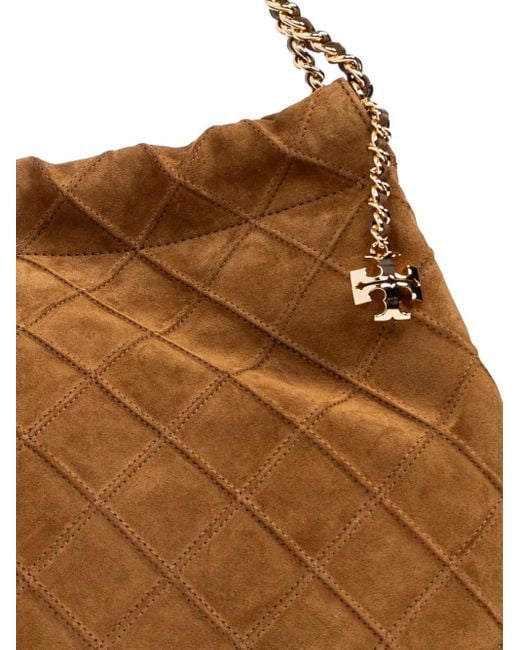 Tory Burch Brown Chain-Strap Tote Bag