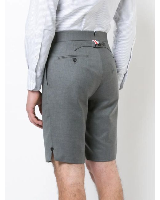 Thom Browne Gray Classic Backstrap Shorts for men