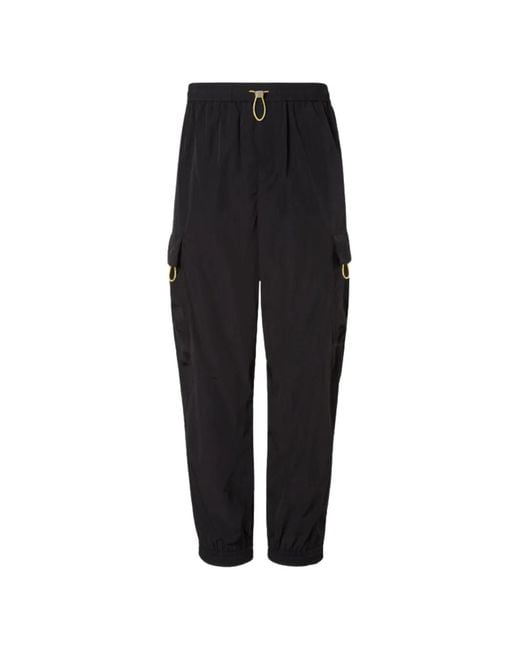 Fendi Black Elasticated-Waistband Trousers for men