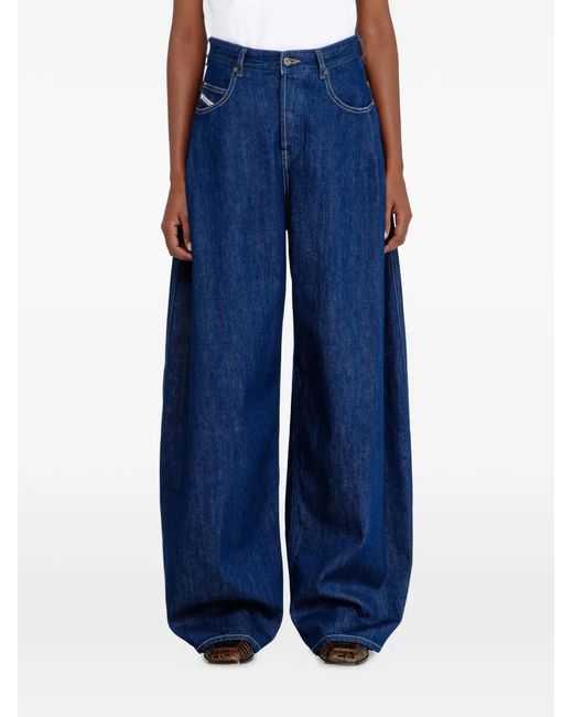 DIESEL Blue Relaxed Jeans High Waist 1987 D-Khelz
