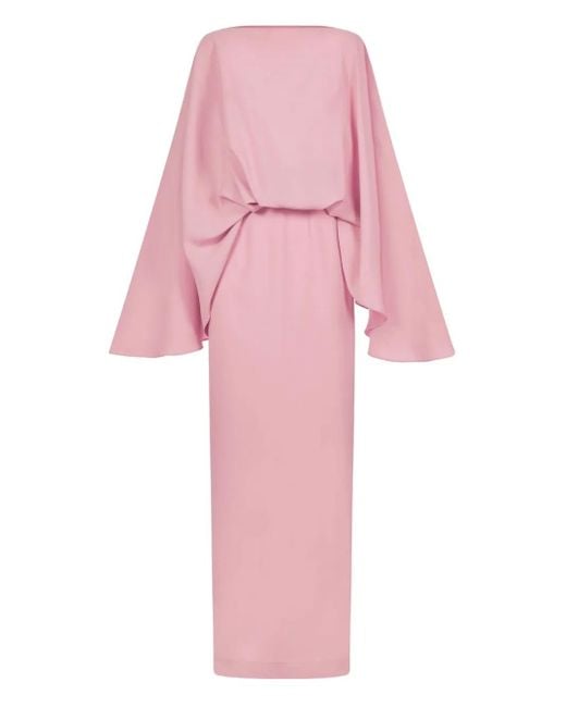 ‎Taller Marmo Eolia ケープスリーブ ドレス Pink