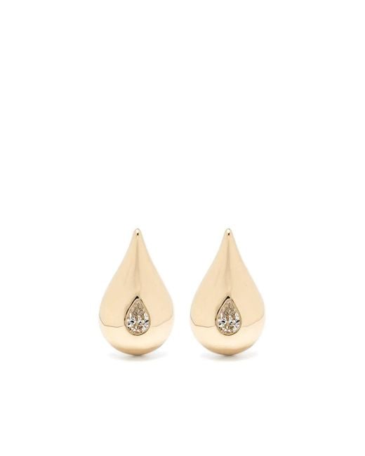 Mateo White 14Kt Diamonds Teardrop-Shaped Earrings