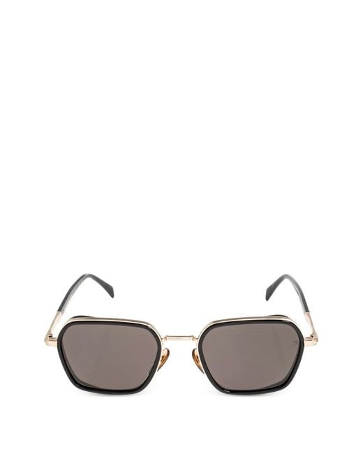 David Beckham Metallic Geometric-Frame Sunglasses for men