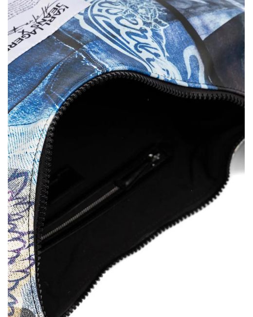 Karl Lagerfeld Blue Printed Shoulder Bag