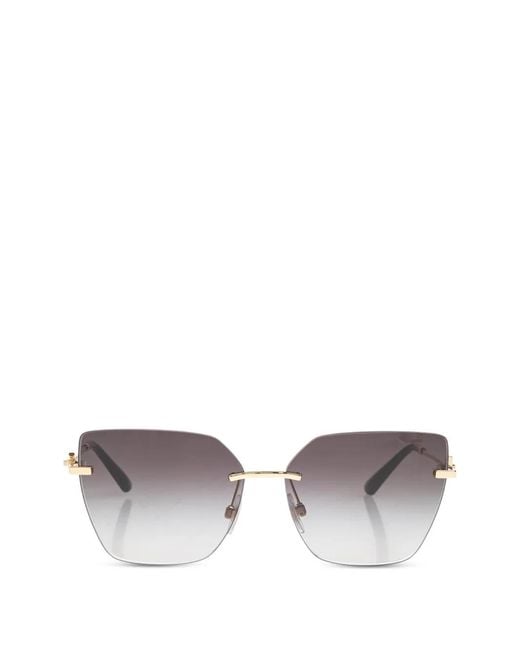 Dolce & Gabbana Gray Lunettes De Soleil À Monture Géométrique