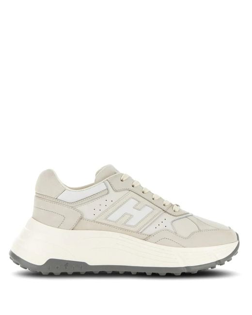 Hogan White H669 Leather Sneakers