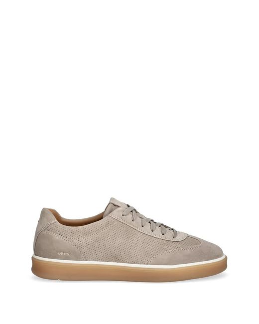 Geox White Perforated-Detail Sneakers for men