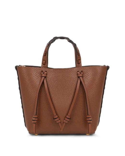 Etro Brown Knotted Leather Mini Bag