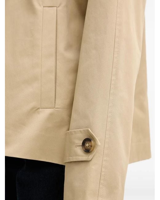 Benetton Natural Button-Down Raglan-Sleeve Coat