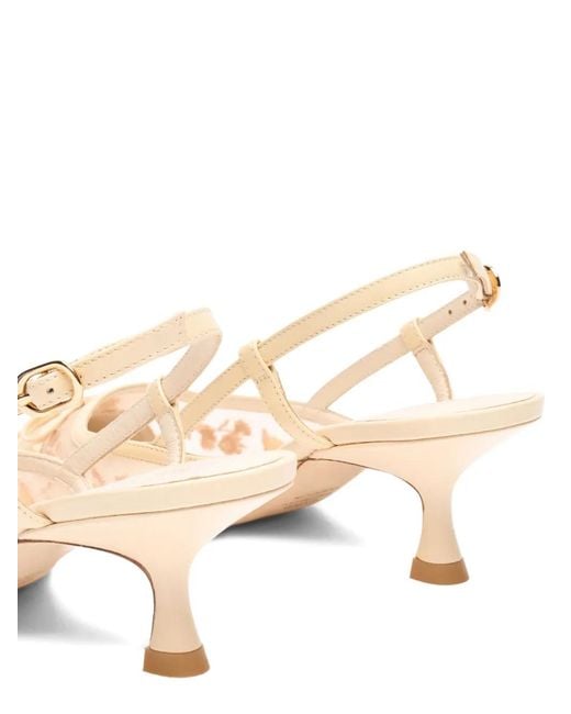 Stuart Weitzman Natural 50Mm Kitty Pumps