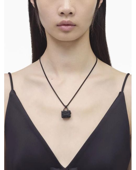 Collana The Pave Tote di Marc Jacobs in Black