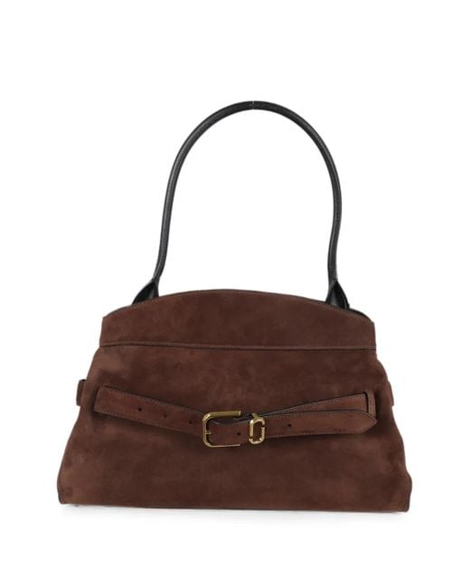 Marc Jacobs Brown The Dakota Suede Shoulder Bag