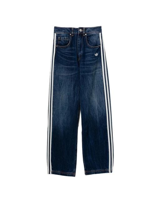 Adidas Blue Jean À Coupe Ample