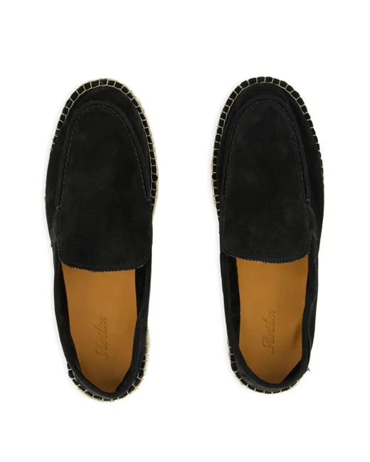 Aurélien Black Beachside Loafers Suede Espadrilles for men