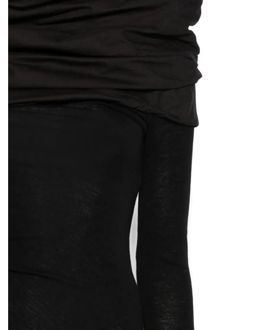 Entire studios Long Sleeve Dress in Black | Lyst