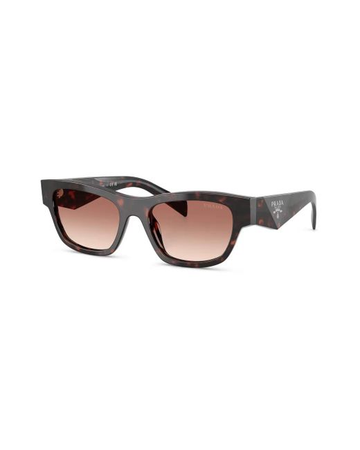 Prada Brown Tortoiseshell-Effect Sunglasses