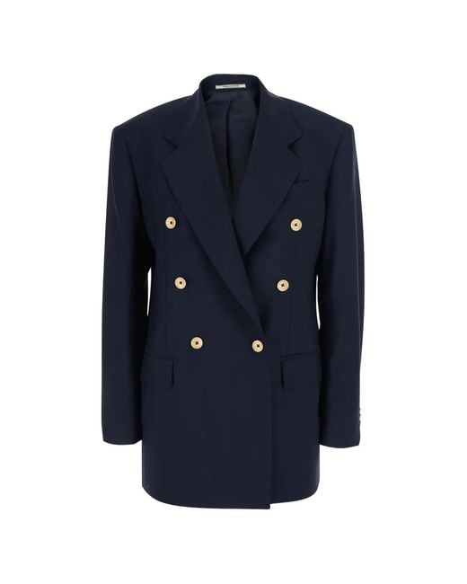 Tagliatore Blue Double-Breasted Blazer