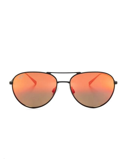 Maui Jim Pink Walaka Pilot-Frame Sunglasses for men