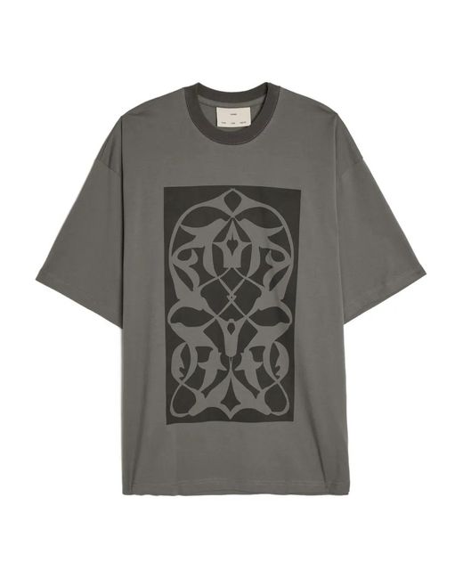 Song For The Mute Gray Graphic-Print T-Shirt for men