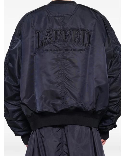 Juun.J Blue Embroidered Layered Coat