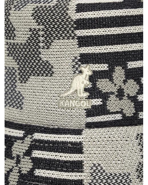 Kangol White Floral Striped Hat