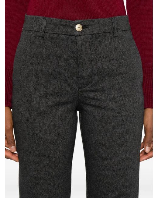 40 Weft Gray Chevron-Patterned Pants