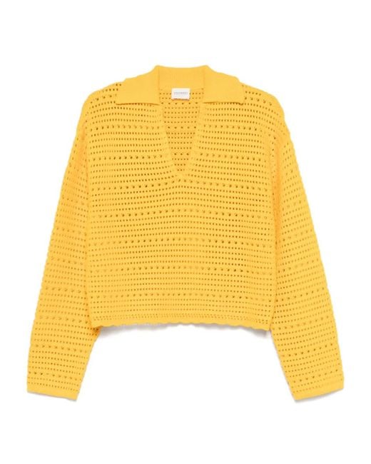 Closed Yellow Pullover Aus Bio-Baumwolle