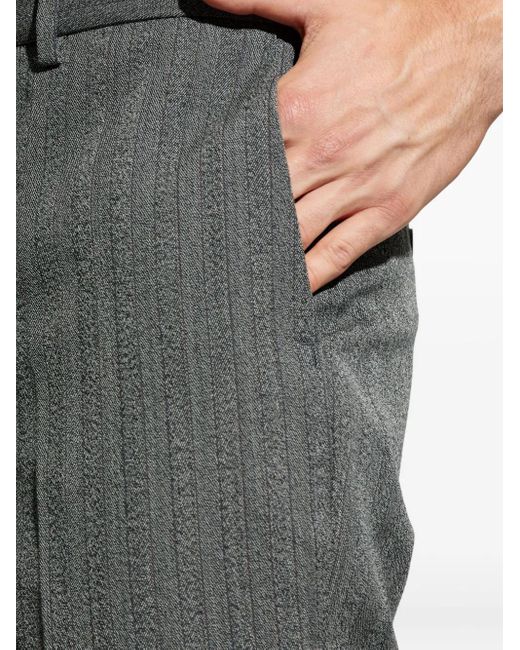 Tod's Gray Pinstripe Trousers for men