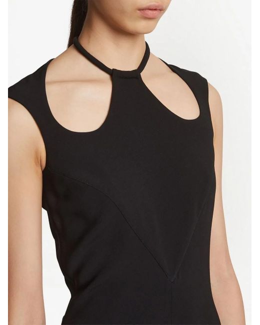 Proenza Schouler Purple Matte Crepe Dress