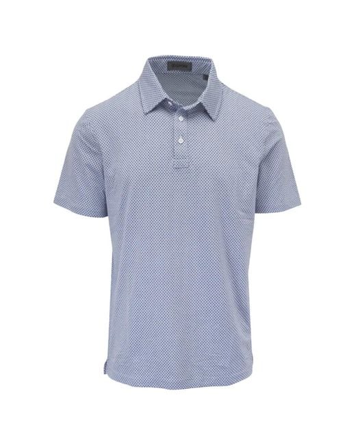 G/FORE Blue Patterned Polo Shirt for men
