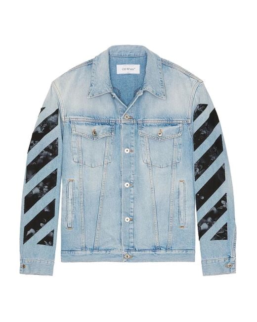 メンズ Off-White c/o Virgil Abloh デニムジャケット Blue