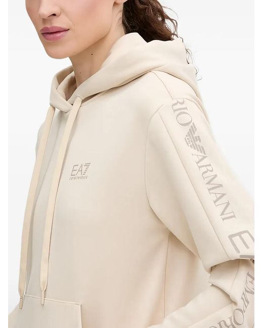 EA7 Natural Logo-Print Tracksuit