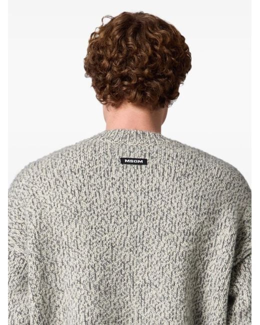 MSGM Pullover Mit Argyle-Muster in White für Herren