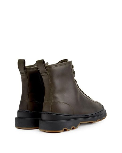 Camper Brown Brutus+ Nubuck Leather Ankle Boots for men