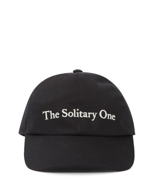 Ann Demeulemeester Black Solitary One Baseball Cap