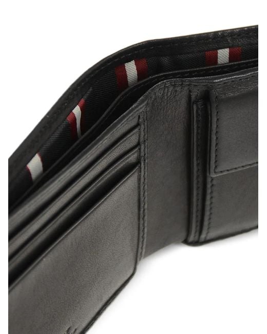 Bally Black Contrast-Band Leather Wallet