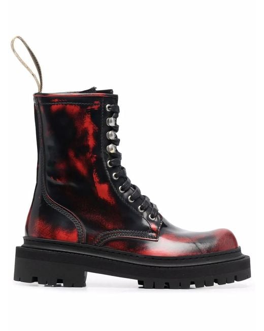 CAMPERLAB Black Eki Chunky-Sole Lace-Up Boots